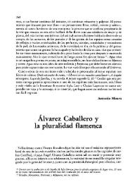 Portada:Álvarez Caballero y la pluralidad flamenca / F. Q.