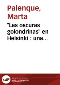 Portada:\"Las oscuras golondrinas\" en Helsinki : una partitura de Fredrik Pacius para la rima LIII / Marta Palenque