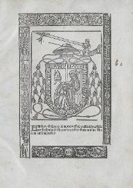 Portada:Farsas y Eglogas al modo y estilo pastoril y castellano fechas por Lucas Fernandez, salmantino [1514] / nuevamente impressas