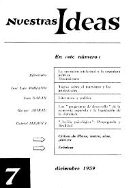 Portada:Núm. 7, diciembre 1959