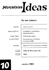 Portada:Núm. 10, enero 1961