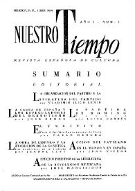 Portada:Año I, núm. 2, septiembre 1949