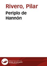 Portada:Periplo de Hannón / Pilar Rivero y Julián Pelegrín