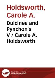 Portada:Dulcinea and Pynchon's V / Carole A. Holdsworth