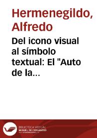 Portada:Del icono visual al símbolo textual: El \"Auto de la Pasión\" de Lucas Fernández / Alfredo Hermenegildo