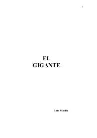Portada:El gigante / Luis Matilla