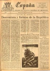 Portada:Año I, núm. 5, 26 de febrero de 1944