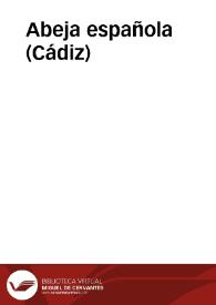 Abeja española (Cádiz)