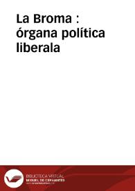 La Broma : órgana política liberala