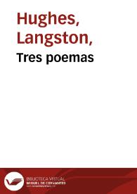 Portada:Tres poemas / Langston Hughes