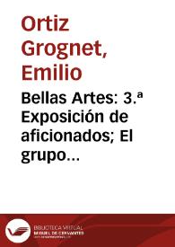 Portada:Bellas Artes: 3.ª Exposición de aficionados; El grupo "Nexus"; Manifestaciones extranjeras; El desnudo en el arte... / Emilio Ortiz Grognet