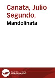 Mandolinata / Julio S. Canata