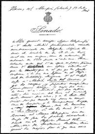 Portada:Carta de Eduardo de Hinojosa a Rafael Altamira. Madrid, 17 de julio de 1908