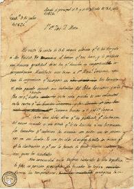 Portada:Carta de José Cecilio del Valle a José Joaquín Mora. Guatemala, 3 de julio de 1826