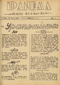 Portada:Núm. 7, 20 de junio de 1939