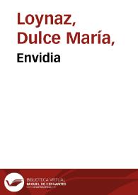 Portada:Envidia / Dulce María Loynaz