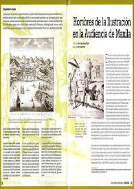 Portada:Hombres de la Ilustración en la Audiencia de Manila / Marya Svetlana T. Camacho; traducción de María de Ancos Rivera; ilustración Kay Aranzanso