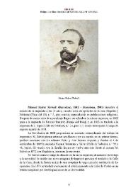 Portada:Manuel Salvat Xivixell (Barcelona, 1842 - Barcelona, 1901) [Semblanza] / Philippe Castellano