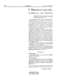 Portada:Decreto 779/1967, de 20 de abril, por el que se aprueban los Textos refundidos de las Leyes Fundamentales del Reino 