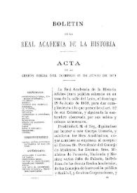 Portada:Acta de la Sesión Regia del domingo 29 de junio de 1879