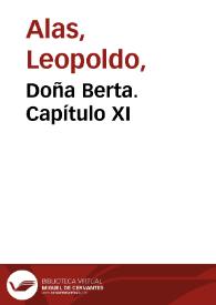 Portada:Doña Berta. Capítulo XI / Clarín (Leopoldo Alas)