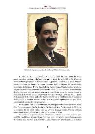 Portada:José María Carretero \"El Caballero Audaz\" (1888, Montilla-1951, Madrid) [Semblanza] / Christine Rivalan Guégo
