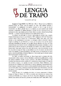 Portada:Lengua de Trapo (Madrid, 1995- ) [Semblanza] / Sofía González Gómez