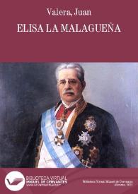 Portada:Elisa la Malagueña / Juan Valera