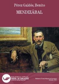 Portada:Mendizábal / B. Pérez Galdós