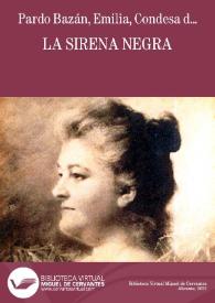 Portada:La sirena negra / Emilia Pardo Bazán