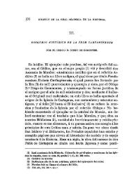 Portada:"Bosquejo histórico de la Sede Cartaginense" por el Obispo D. Diego de Comontes / Fidel Fita