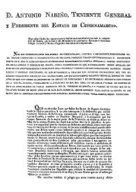 Portada:Declaración de independencia de Cundinamarca, 16 de julio de 1813