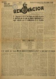 Renovación (Toulouse) : Boletín de Información de la Federación de Juventudes Socialistas de España. Núm. 60, 6 de octubre de 1946
