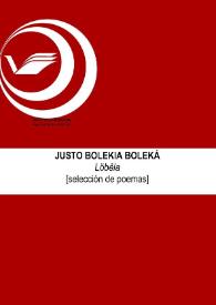 Portada:Löbëla [Selección de poemas] / Justo Bolekia Boleká ; Inmaculada Díaz Narbona (ed.)