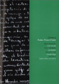Portada:Cartas a Pedro Pérez-Clotet