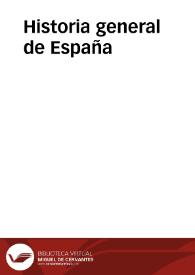 Portada:Historia general de España