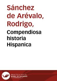 Portada:Compendiosa historia Hispanica