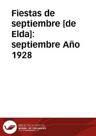 Portada:septiembre Año 1928