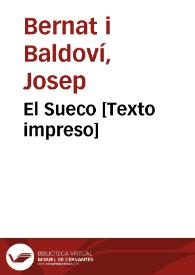 Portada:El Sueco [Texto impreso]