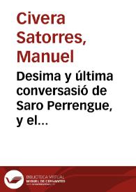 Portada:Desima y última conversasió de Saro Perrengue, y el doctor Cudol 
