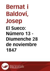 Portada:Número 13 - Diumenche  28 de noviembre 1847