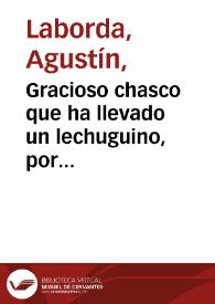 Portada:Gracioso chasco que ha llevado un lechuguino, por aficionado a las hijas de Adan 