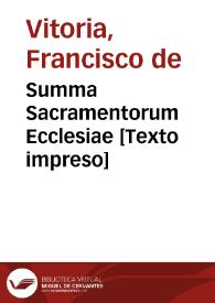 Portada:Summa Sacramentorum Ecclesiae