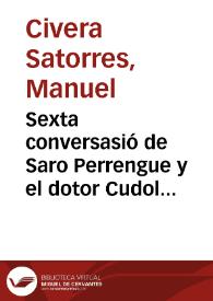Portada:Sexta conversasió de Saro Perrengue y el dotor Cudol 