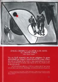 Portada:Ángel Crespo y la crítica de arte: su trayectoria / Pilar Gómez Bedate