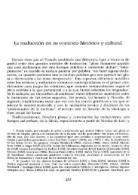 Portada:La traducción en su contexto histórico y cultural / Guillermo Serés