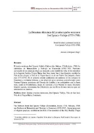 Portada:La literatura silenciada del jesuita expulso mexicano José Ignacio Vallejo (1753-1788) / Antonio Astorgano Abajo