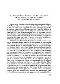 Portada:"El médico de su honra" y la victimización de la mujer: la crítica social de Calderón de la Barca / Thomas Austin O'Connor