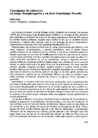 Portada:Carcajadas de calaveras en Jorge Ibargüengoitia y en José Guadalupe Posada  / Adelia Lupi 
