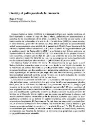 Portada:Onetti y el palimpsesto de la memoria  / Hugo J. Verani 